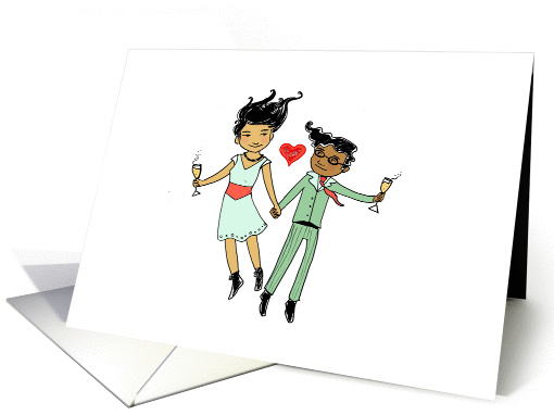 Congratulations - Wedding Jump card (1375966)