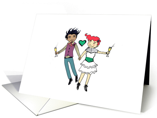 Congratulations - Wedding Interracial card (1375968)