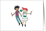 Congratulations - Wedding Interracial card