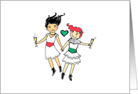 Congratulations Wedding - Brides Jump card