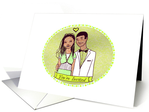 Smiling Couple -You're Invited card (1376758)