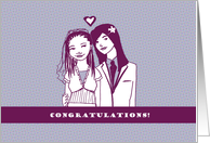 Congratulations - Brides in Purple card