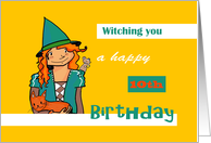 Happy 10th Birthday - Witch card