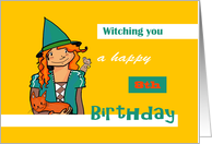 Happy 8th Birthday - Witch card