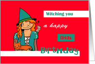 Happy 5th Birthday - Witch card
