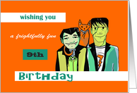 Happy 9th Birthday - Monster Bash card