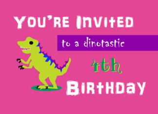 Invite - Dinotastic...