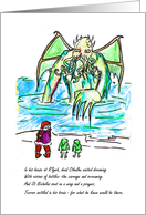 Twas the Night Before Cthulhumas - Funny card