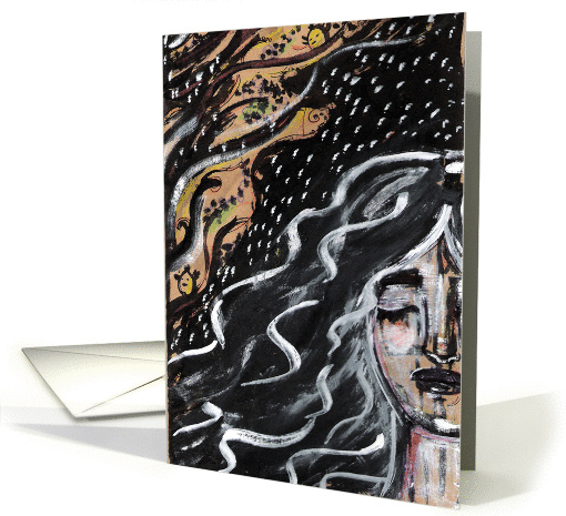 Encouragement - Sumi Ink Painting card (934370)