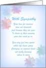 With Sympathy Original Poetry card