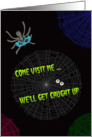 Happy Halloween Spiderwebs card