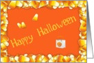 Happy Halloween Candy Corn card