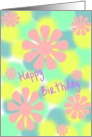 Happy Birthday Flower Power card