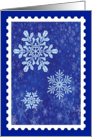 Christmas Snowflake Stamp card