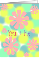 You & Me Love Poetry, Flowers card