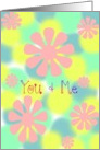 You & Me Love Poetry, Flowers card