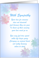 With Sympathy...
