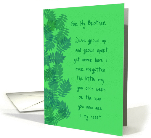 For My Brother Birthday Original Poetry card (836915)
