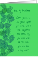 For My Brother Birthday Original Poetry card