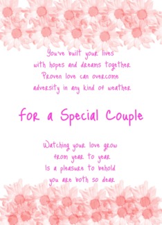 For a Special Couple...