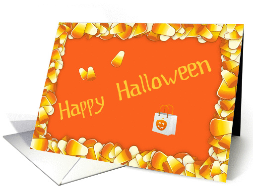 Happy Halloween Candy Corn card (849701)