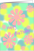 Happy Birthday Flower Power card
