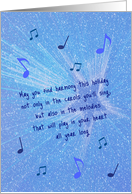 Holiday Harmony Original Poetry card