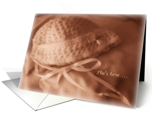 Baby Girl Announcement card (869179)