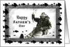 Man Ice Fishing - Happy Father’s Day card
