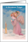 A Christmas Prayer-Guardian Angel card