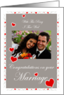 Wedding Marriage Congratulations Customizable card