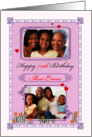 Birthday Hearts and Flowers Customizable card