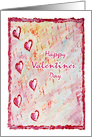 Happy Valentine’s Day- Floating Love Hearts card