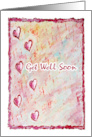 Get Well Soon Floating Hearts card