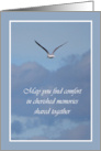 Sympathy-Bird above the clouds card