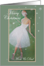 Merry Christmas-Beautiful Dancer-Mom & Dad card