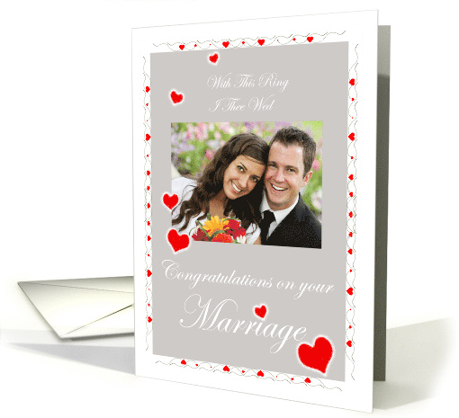 Wedding Marriage Congratulations Customizable card (1488290)