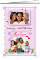 Birthday Hearts and Flowers Customizable card