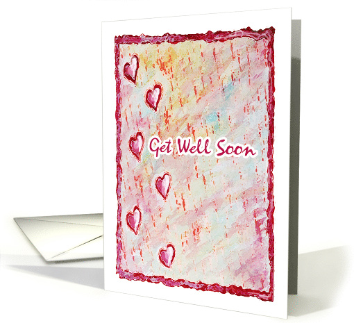 Get Well Soon Floating Hearts card (1491320)