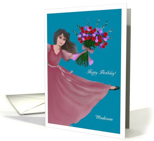 A Bunch of Birthday Wishes Customizable Name card (1947024)