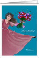 A Bunch of Birthday Wishes Customizable Name card