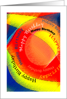 Happy Birthday-Abstract design card