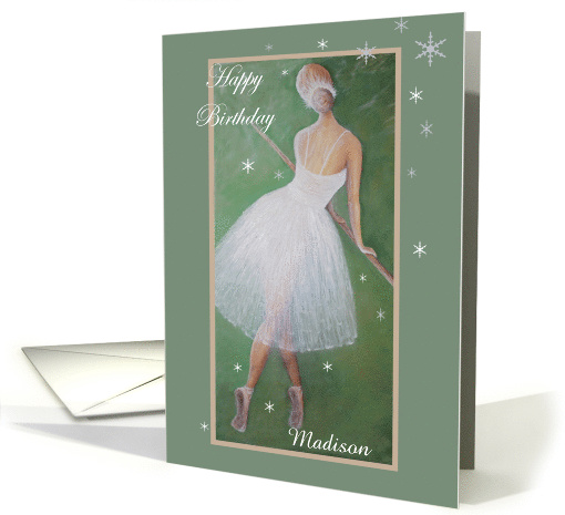 Happy Birthday-Beautiful Dancer-Ballerina. Customizable... (933012)