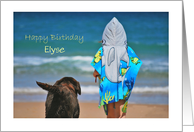 Happy Birthday-Customizable Name Card