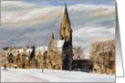 Christmas, Barclay Church in winter card