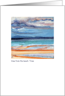 View from the beach: Tiree card