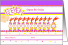 Happy 11th Birthday, Cake with 11 Candles card