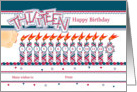 Happy 13th Birthday, Cake with 13 Candles card