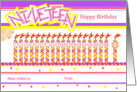 Happy 19th Birthday, Cake with 19 Candles card