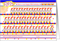 Happy 50th Birthday, Cake with 50 Candles card